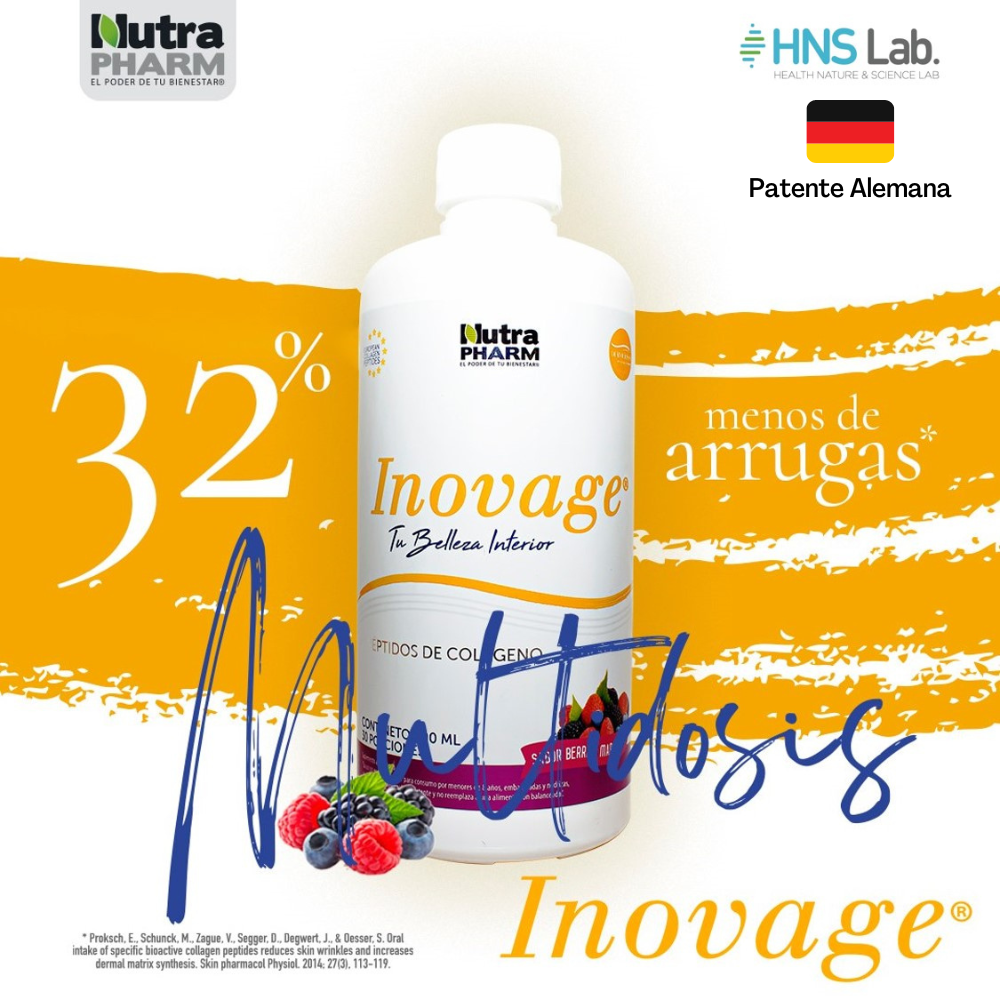 Inovage Multidosis - 30 dosis (900 ml) - Péptidos de Colágeno